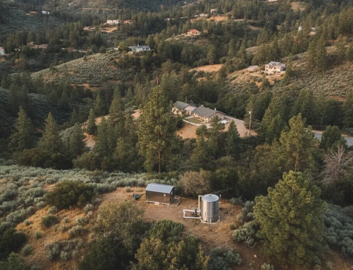 Mountain and backcountry San Diego neighborhood near Potrero, San Diego County
