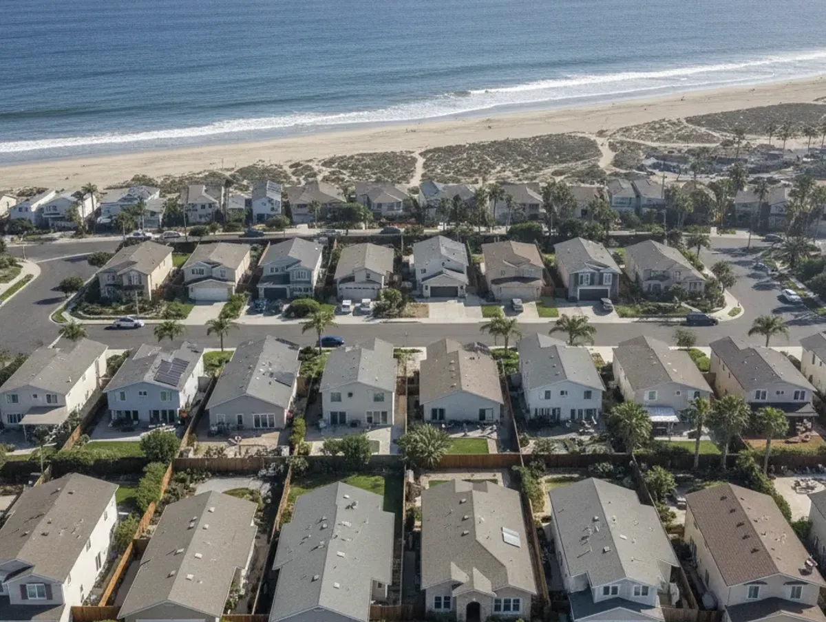 Coastal San Diego County neighborhood near Oceanside, San Diego County