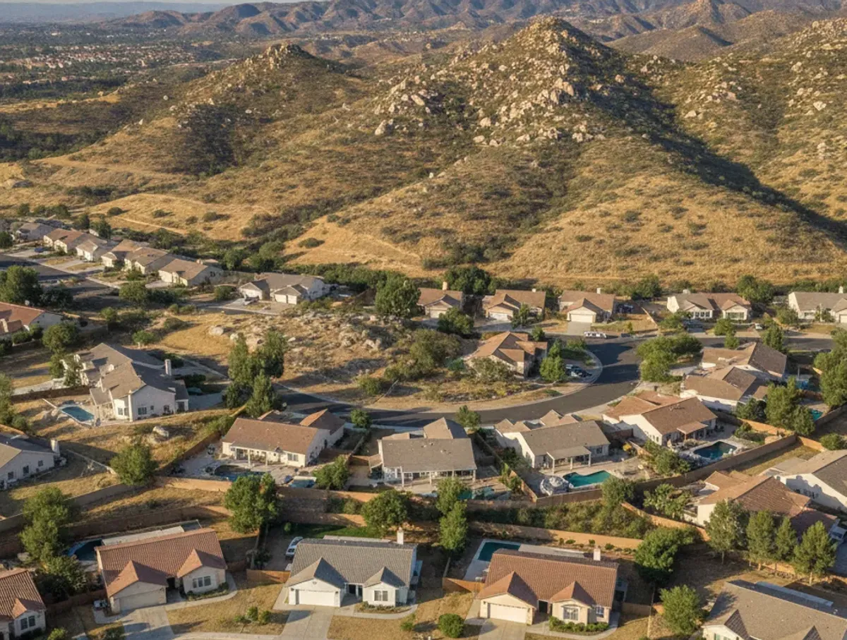 East County San Diego neighborhood near Santee, San Diego County